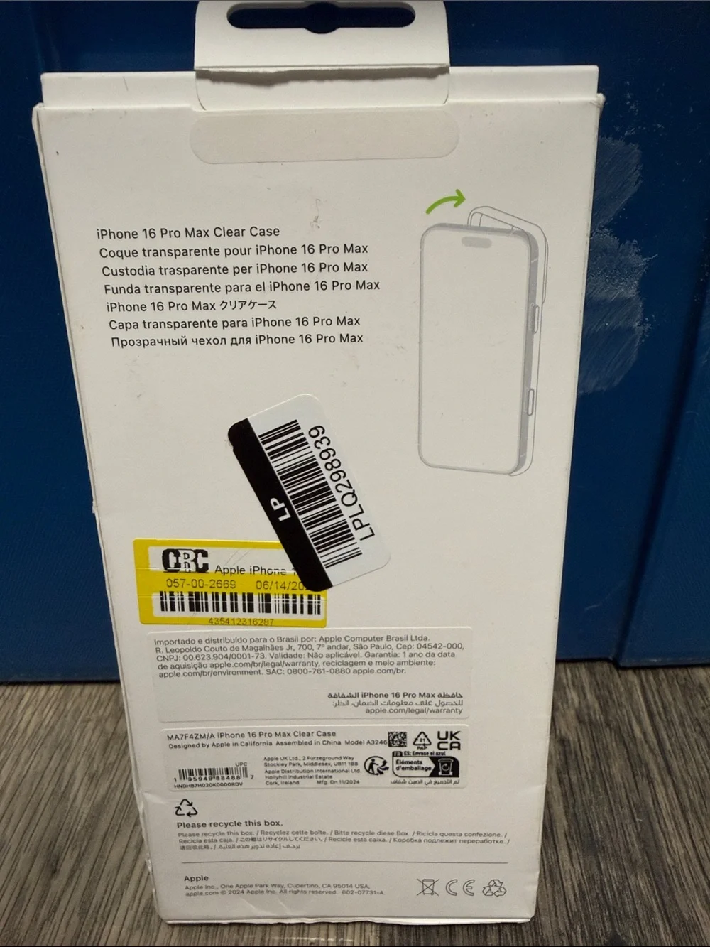 Apple Clear MagSafe Case for iPhone 16 Pro Max - Transparent